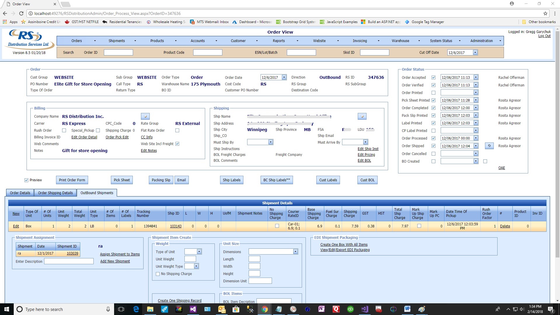 Warehouse Management System