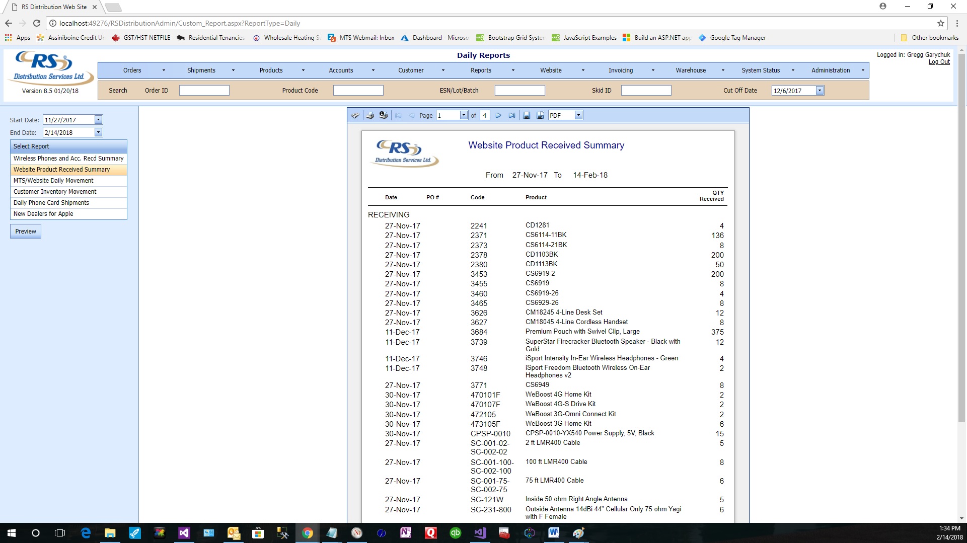 Warehouse Management System