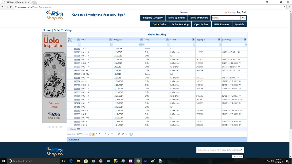 RS Shop - Sales Order Management System