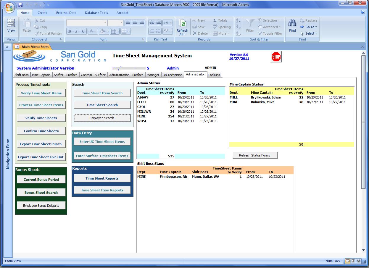 Timesheet Management System